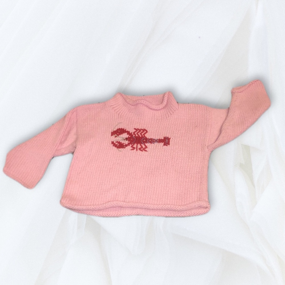 Pink Lobster Roll Neck Sweater | Ret. $68